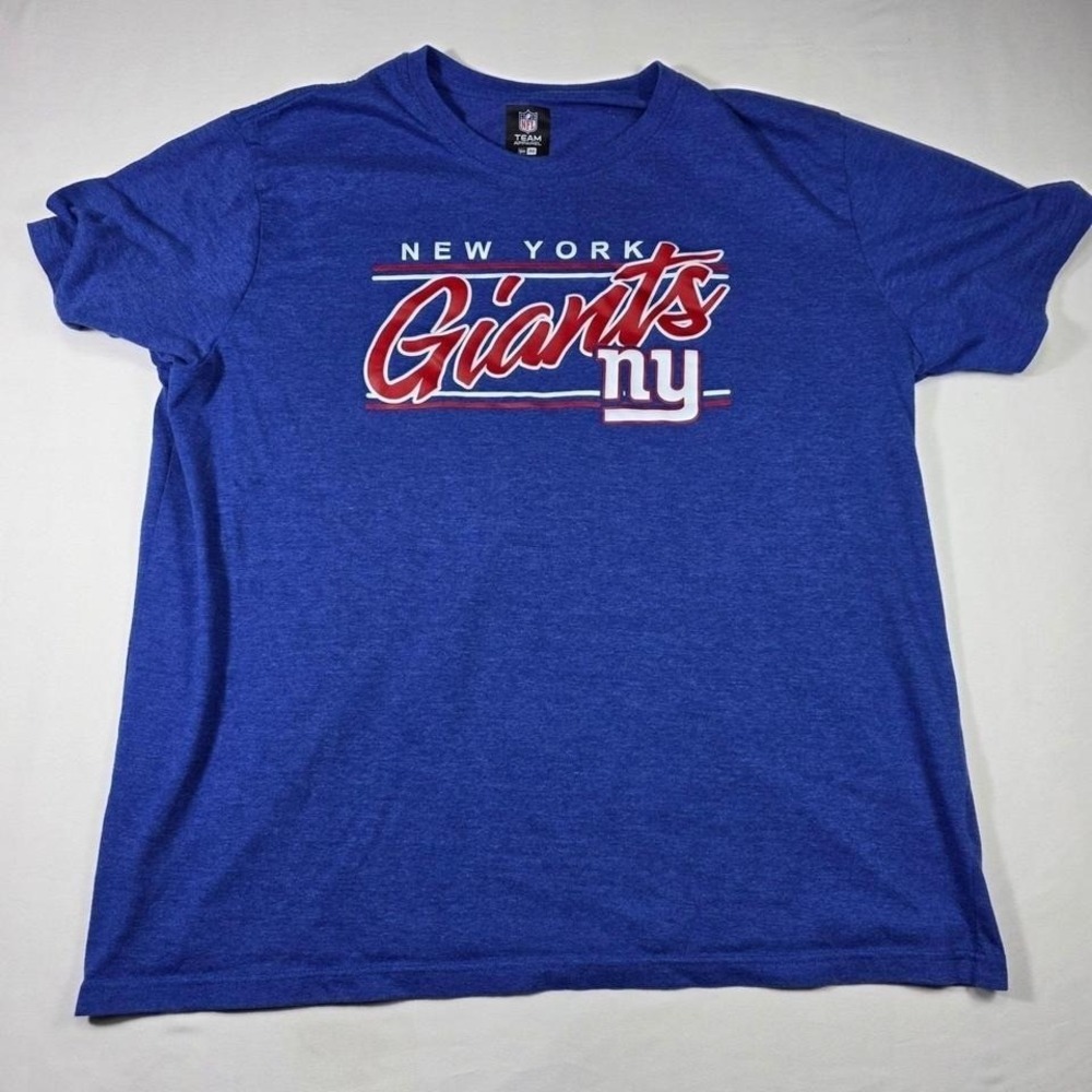 NFL Team Apparel New York Giants‎ New Era Blue Graphic T-Shirt Mens XXL